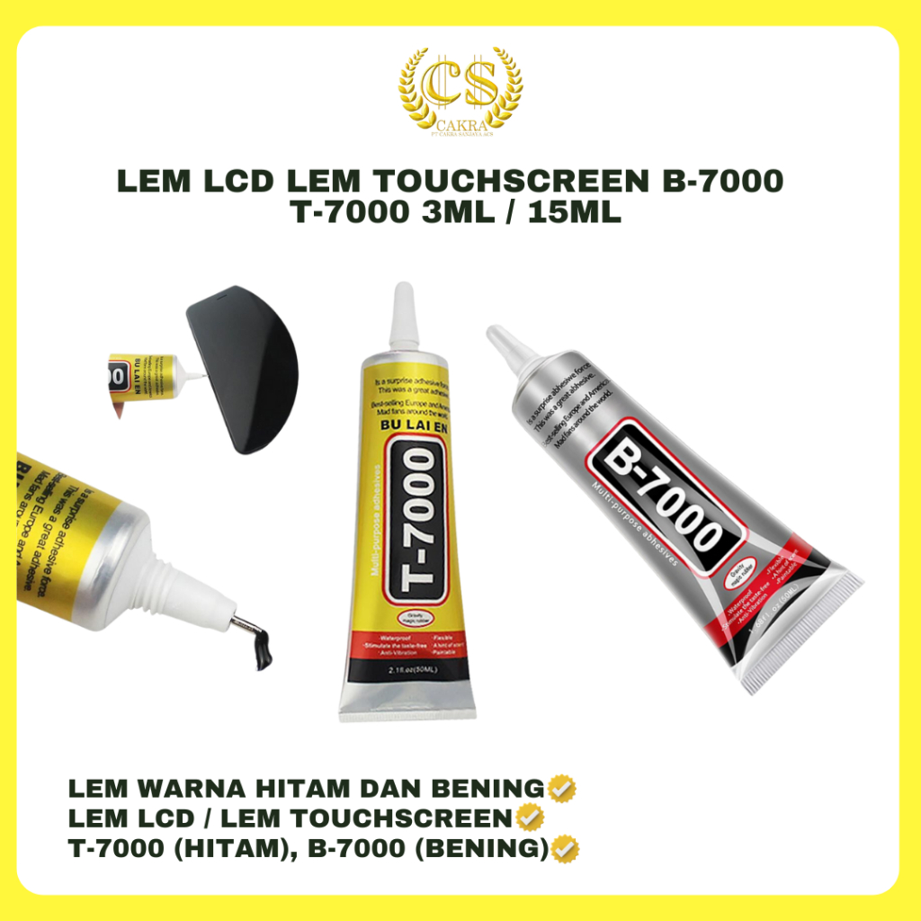 

Lem LCD Lem Touchscreen B-7000 T-7000 3ml / 15ml