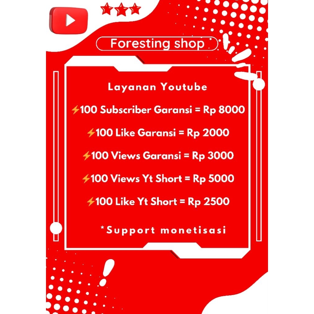 Subscriber Youtube Permanen Garansi