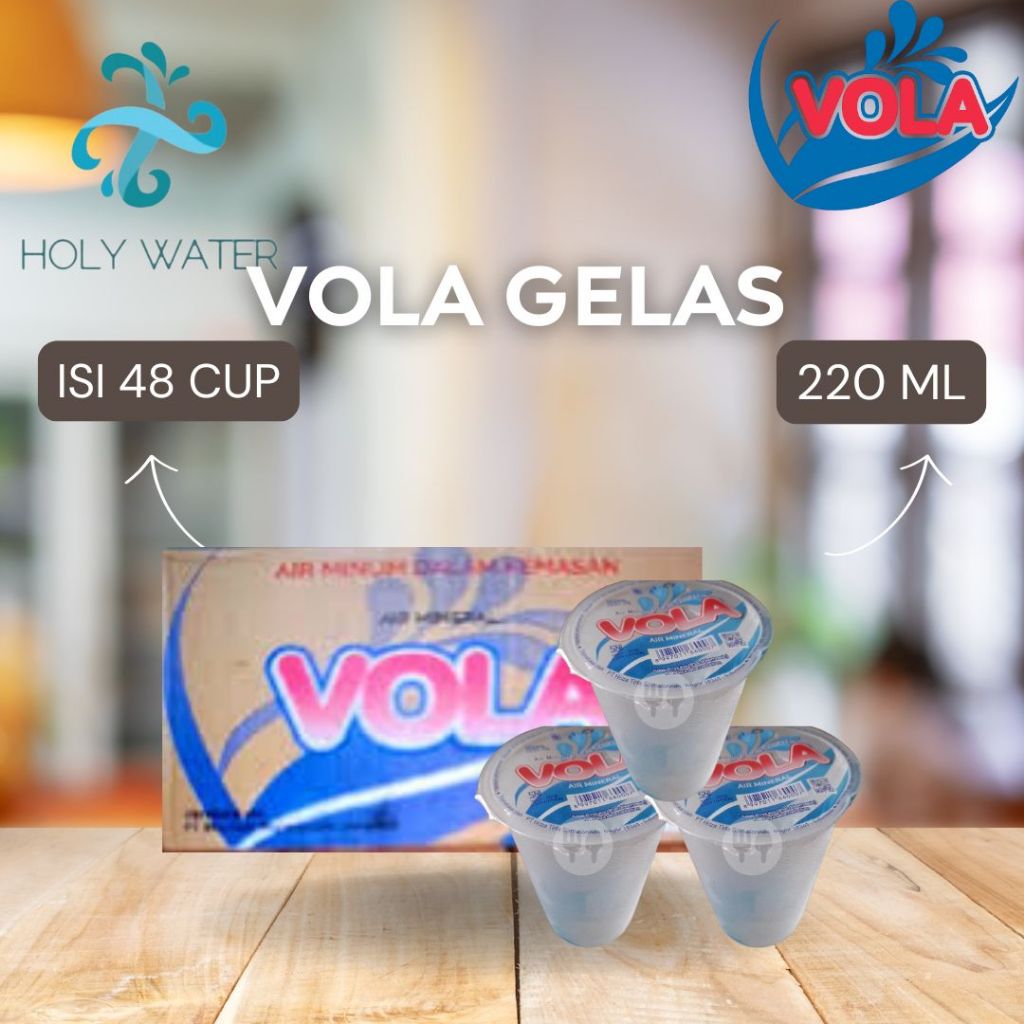 

(KARGO / REGULER) AIR MINUM GELAS VOLA 220ML DUS ISI 48 CUP PER DUS- READY Air Kemasan Botol, GALON, GELAS, 220, 240 , 330 ML, 600, 1500ML Minuman Kardus KARTON