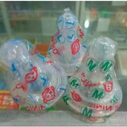 Ninio Dot Nipple Silikon / Silicon Botol Susu Ukuran Size S M L