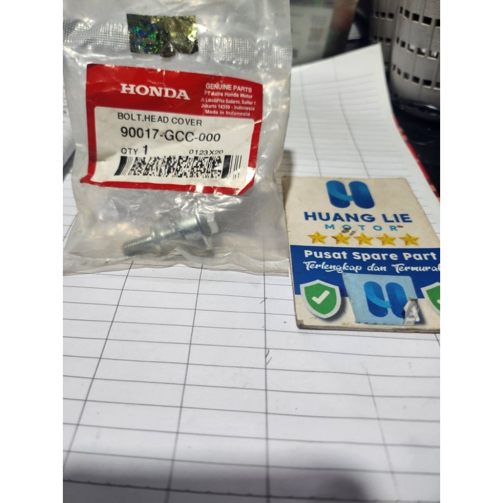 baut tutup deksel beat / vario / scoopy asli 90017gcc000