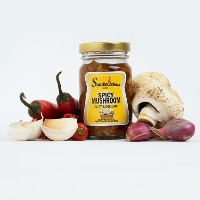 

Sambelicious Spicy Mushroom / Sambel Jamur Oleh-oleh Indonesia