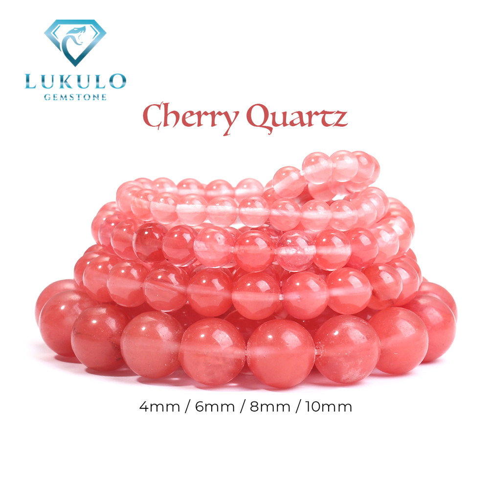 Lukulo Gemstone Manik Batu Pink Cherry Quartz
