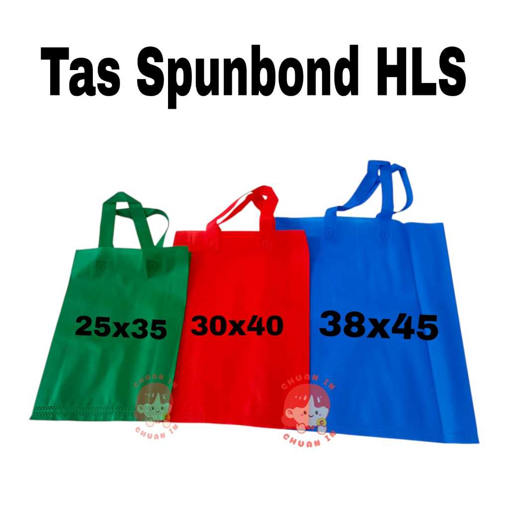 

Tas Kain Spunbond Goodie Bag Tote Bag Tali Ukuran Jumbo Besar Kecil 25x35 , 30x40 , 38x45 Untuk Kantong Belanja Lipat Souvenir Tas
