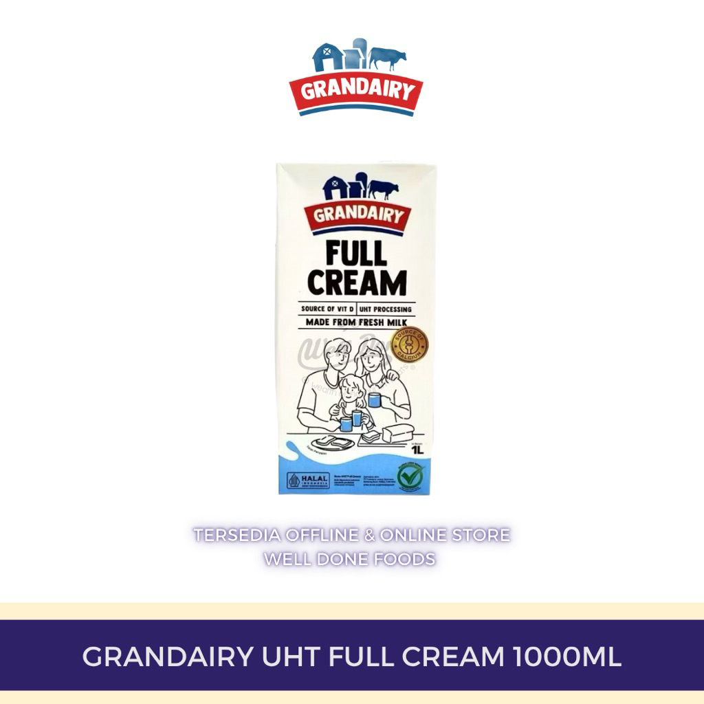 

Grandairy UHT Full Cream 1000ml