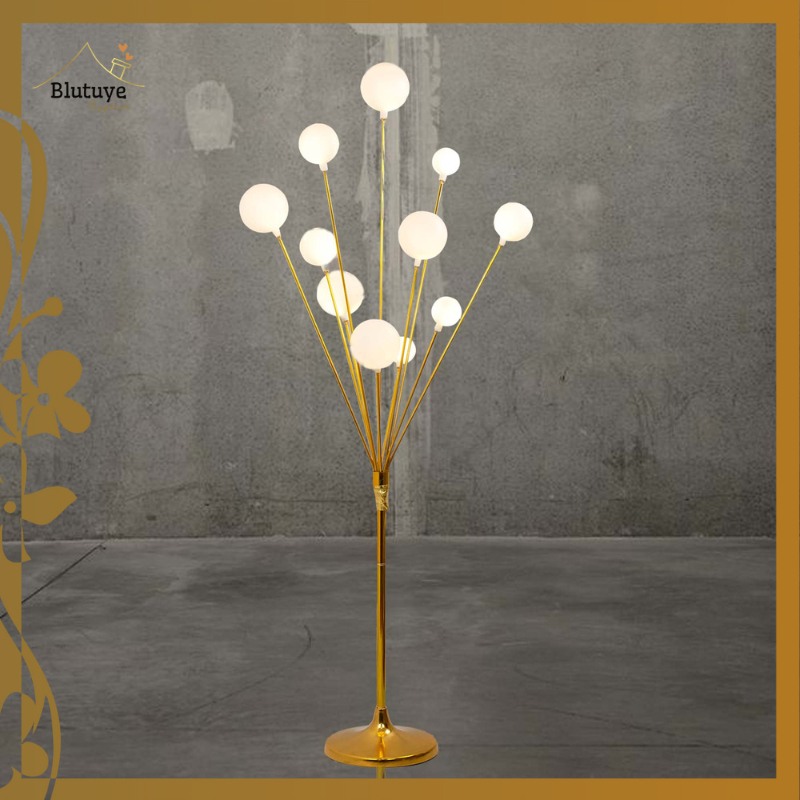 COD LAMPU STANDING BOLA CABANG 11 UNTUK HIASAN DEKORASI - LAMPU WEDDING MEWAH & PELAMINAN - IMPORT