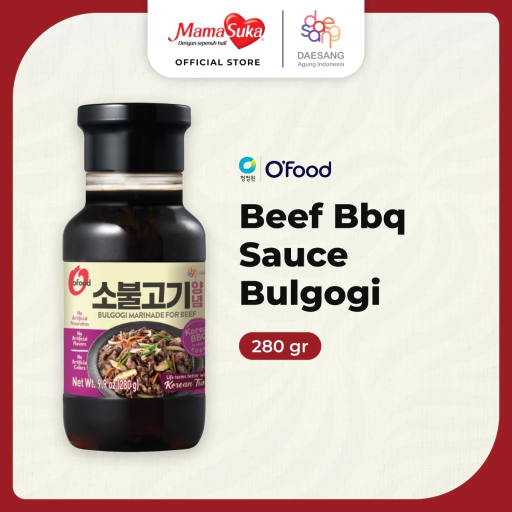 

O'Food - Beef Bbq Sauce Bulgogi / Bulgogi Sauce 280gr