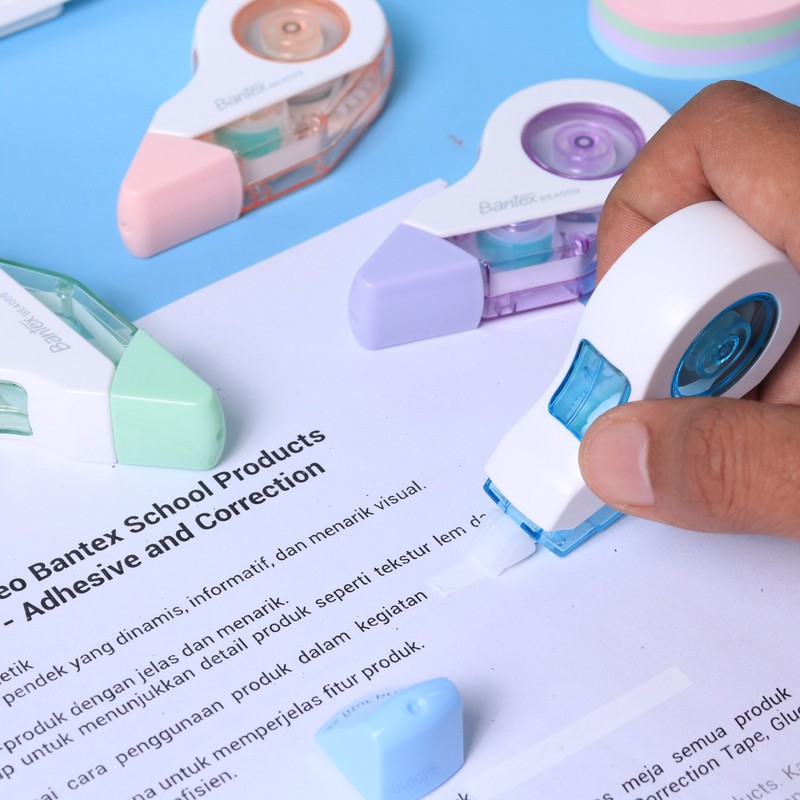 

[Pelangi Stationery] BANTEX Tip Ex Kertas Correction Tape 5mm x 8m Anti Macet