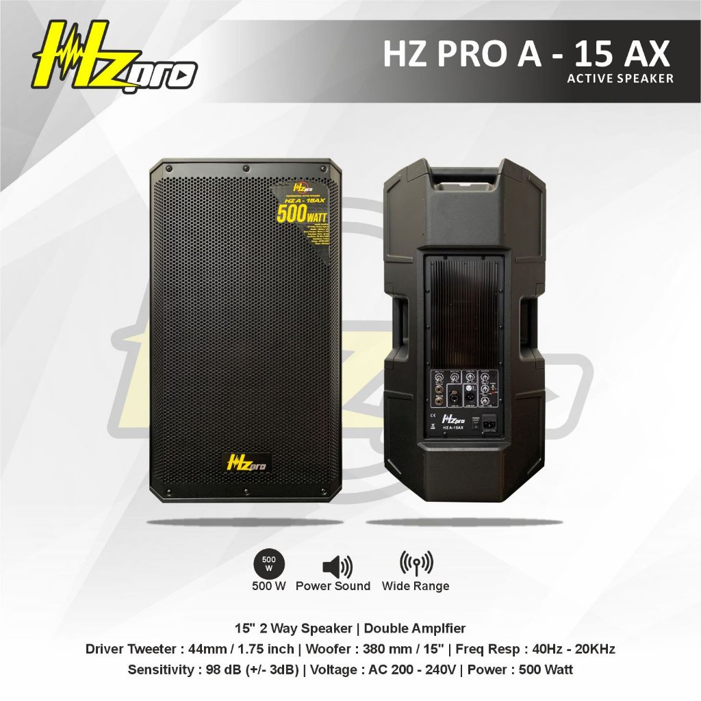 Speaker Aktif HZPRO 15 AX Power 500 Watt
