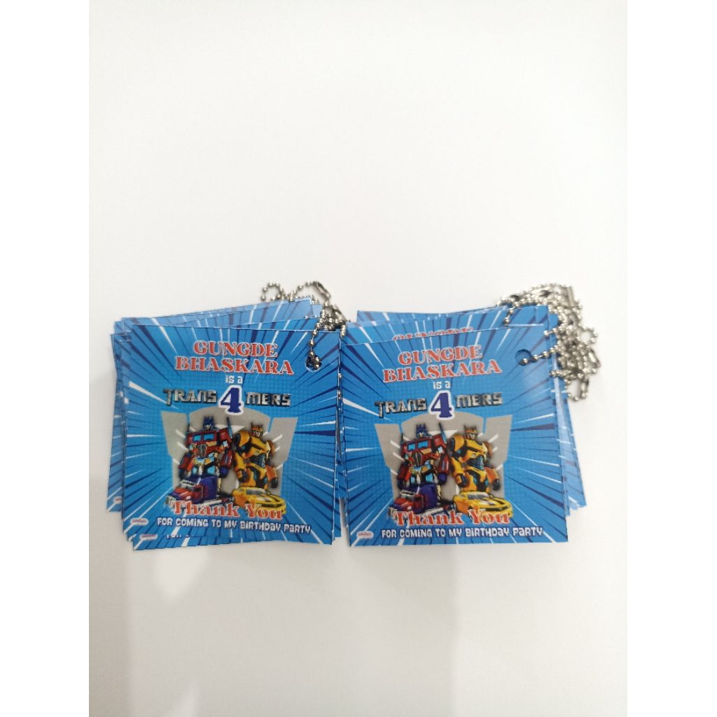 

Hang Tag (7x7) lengkap dengan tali merica.
