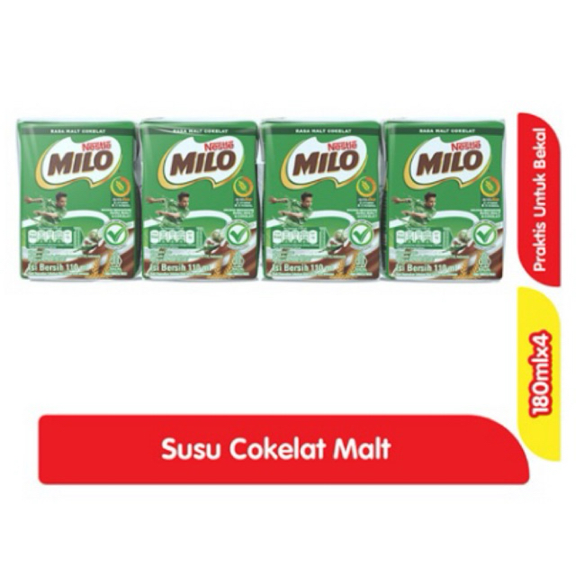 

Milo UHT Activ-Go Pack Kotak 4 x 110 ml