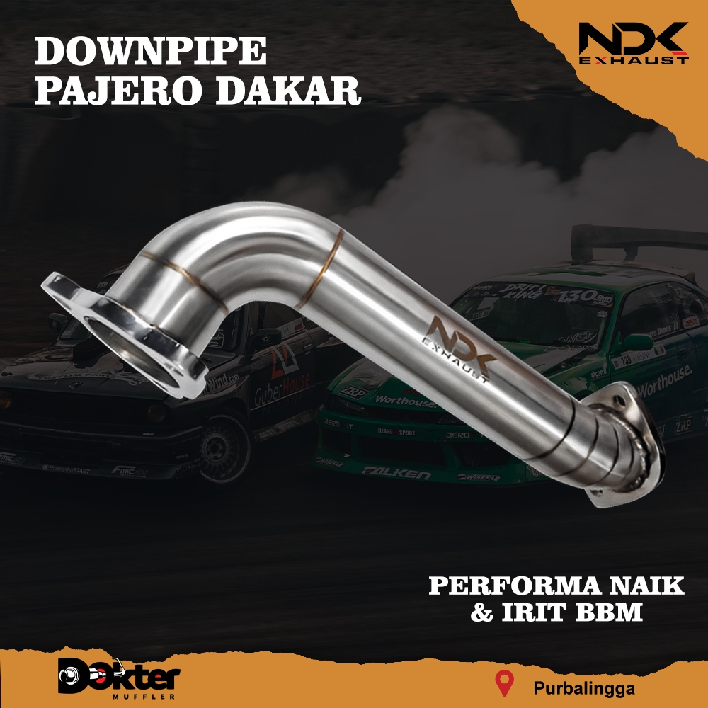 DOWNPIPE MOBIL PAJERO DAKAR MEREK NDK EXHAUST DOWNPIPE