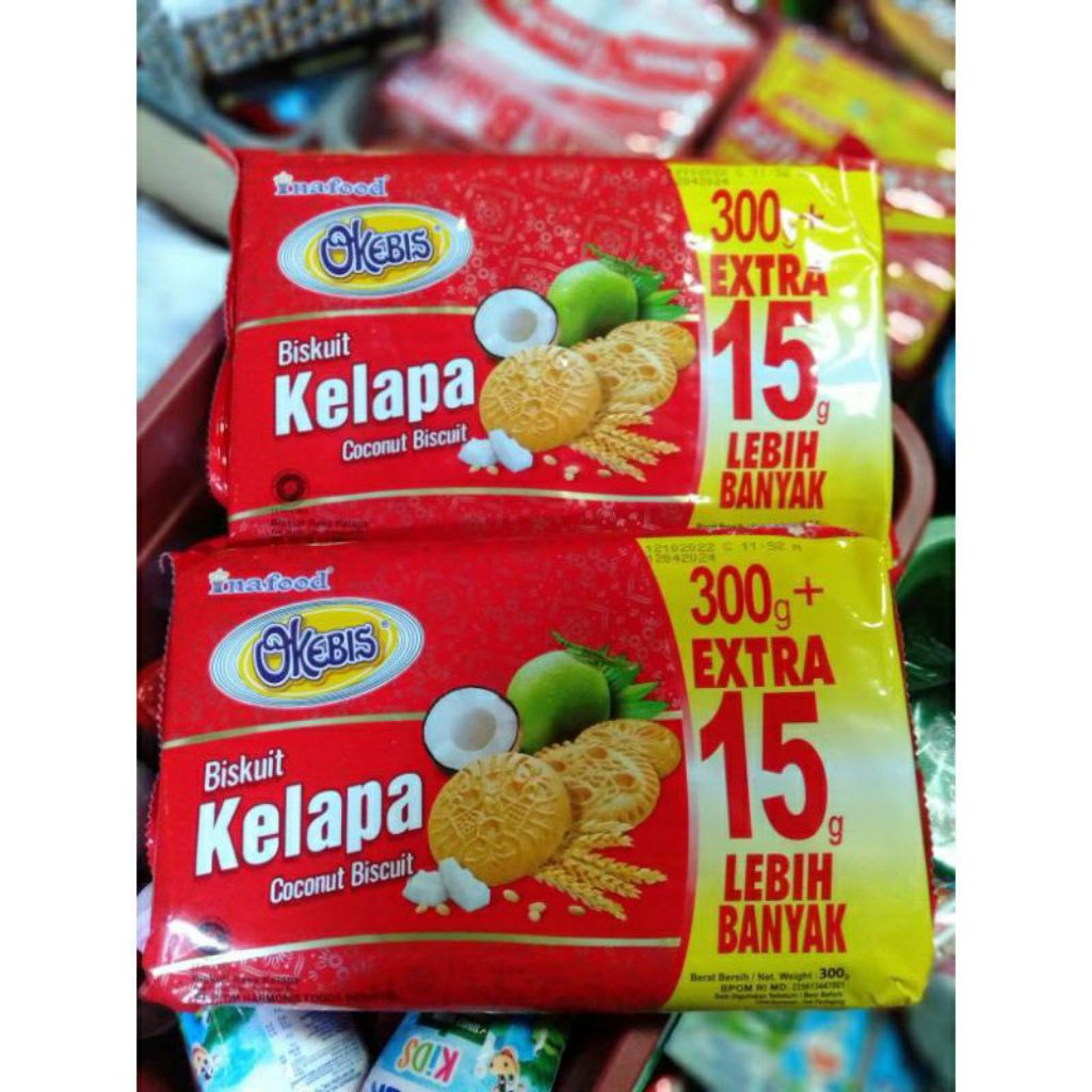 

Okebis Biskuit Kelapa Renyah 300gr+15gr