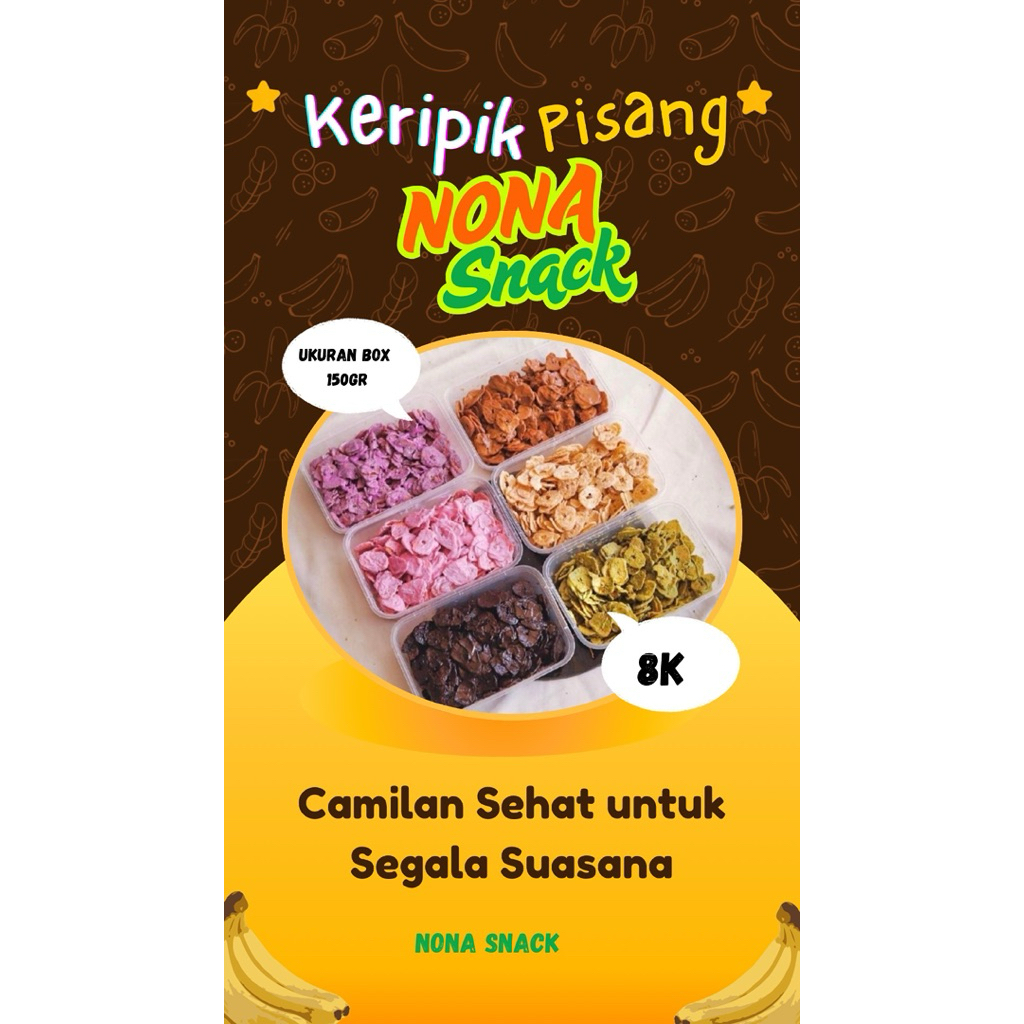 

Kripik Pisang Coklat Lumer 100gram isi Lebih Banyak