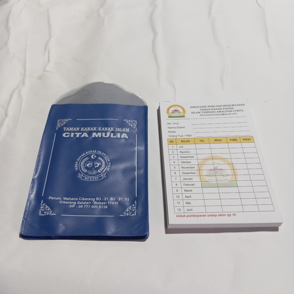 

SAMPUL BUKU TABUNGAN SEKOLAH SPP CUSTOM
