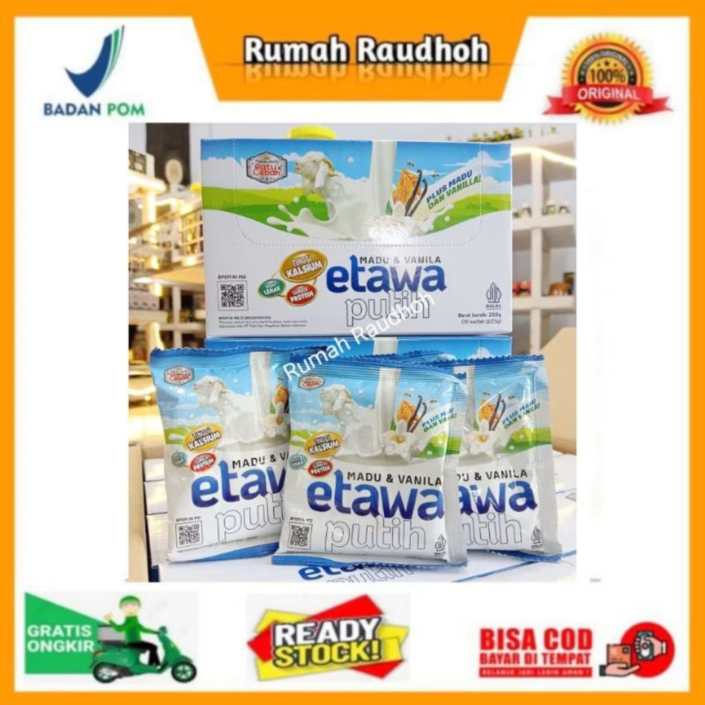 

SUSU KAMBING ETAWA BUBUK RATU LEBAH PLUS MADU DAN VANILA