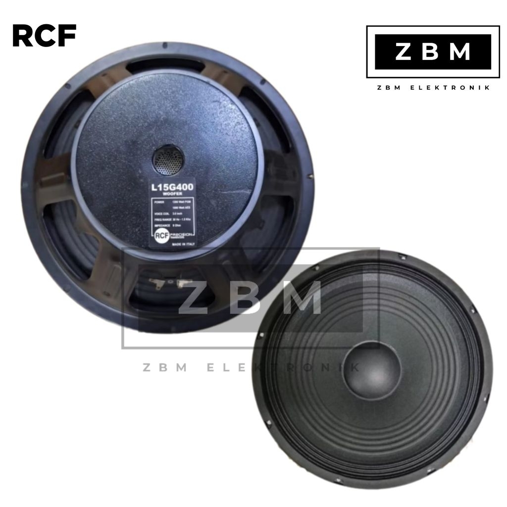 Speaker RCF 15 INCH RCF 15G400 VC 3 INCH 8 OHM L15G400 L15 G400