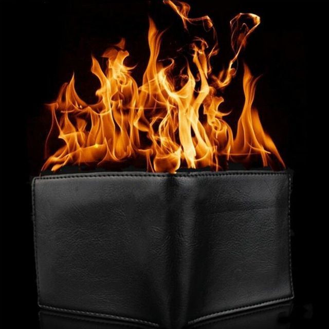 PORTFIRE / Alat Sulap Fire Wallet - Dompet Api - Dompet Sulap / Dompet Api
