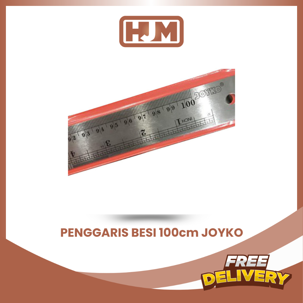 

PENGGARIS BESI 100CM JOYKO / MISTAR / STAINLESS STEEL