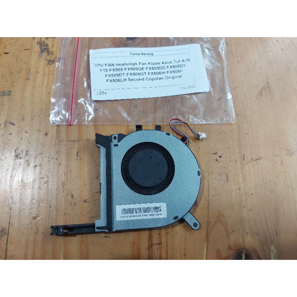 CPU FAN Heatsink Fan Kipas Asus Tuf A15 F15 FX505 FX505GE FX505DD FX505DY FX505DT FX505GT FX506ll FX