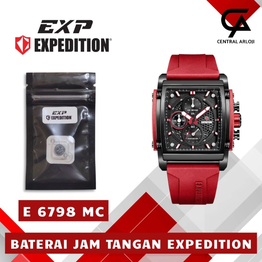 Baterai Jam Tangan Expedition E 6798 MC Original