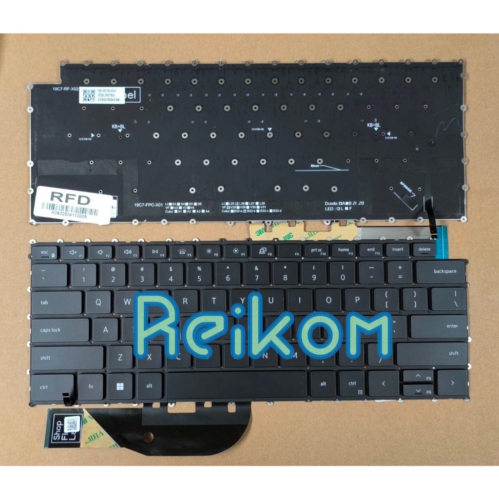 Keyboard Dell XPS 15 9500 9510 9520 9530 XPS 17 9700 9710 9720 9730 p91f p92f