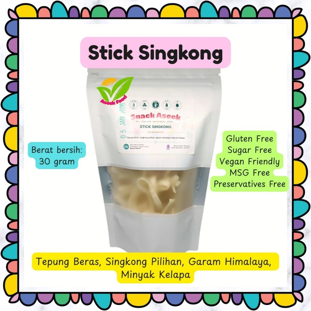 

AseekFood STICK SINGKONG Vegan Gluten Free Sugar Free MSG Free