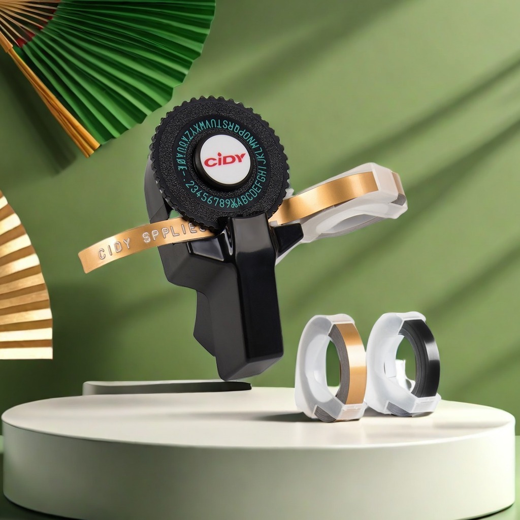 

Cidy Manual Label Maker 3D Embossing Compatible Dymo Printer Labels for Dymo 12965 9mm Label Make