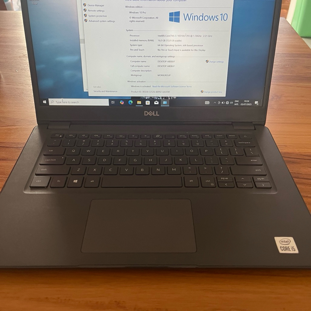 (second) dell latitude 3410 core i5 ram 16gb hdd 500gb