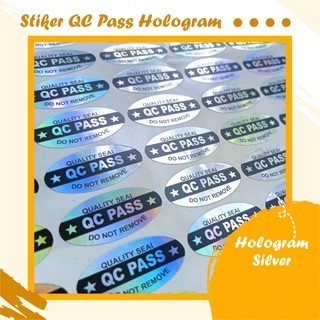 

Stiker Label Hologram Original QC PASS Murah Ready Stock