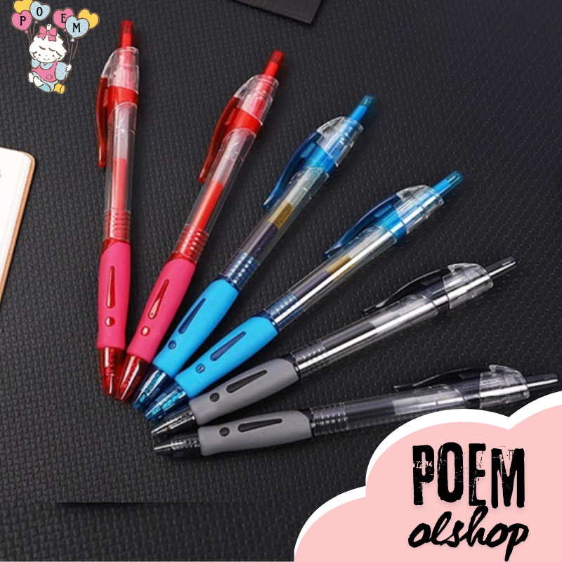 

PNM002 Pulpen Mekanik Gel Ink 0.5mm Standar Pulpen Alat Tulis Kantor Sekolah Pena Pen Gel Mekanik