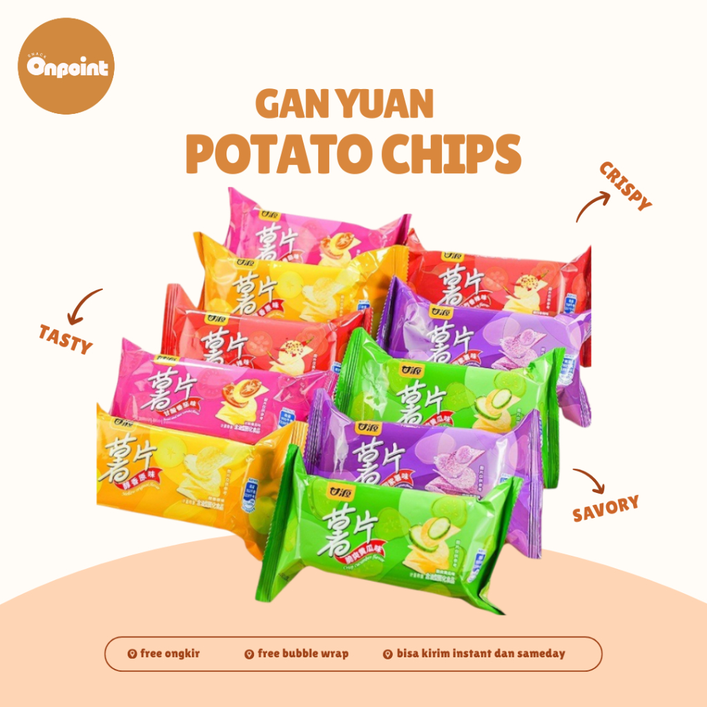 

Gain Yum Potato Chips | Keripik Kentang Renyah Aneka Rasa