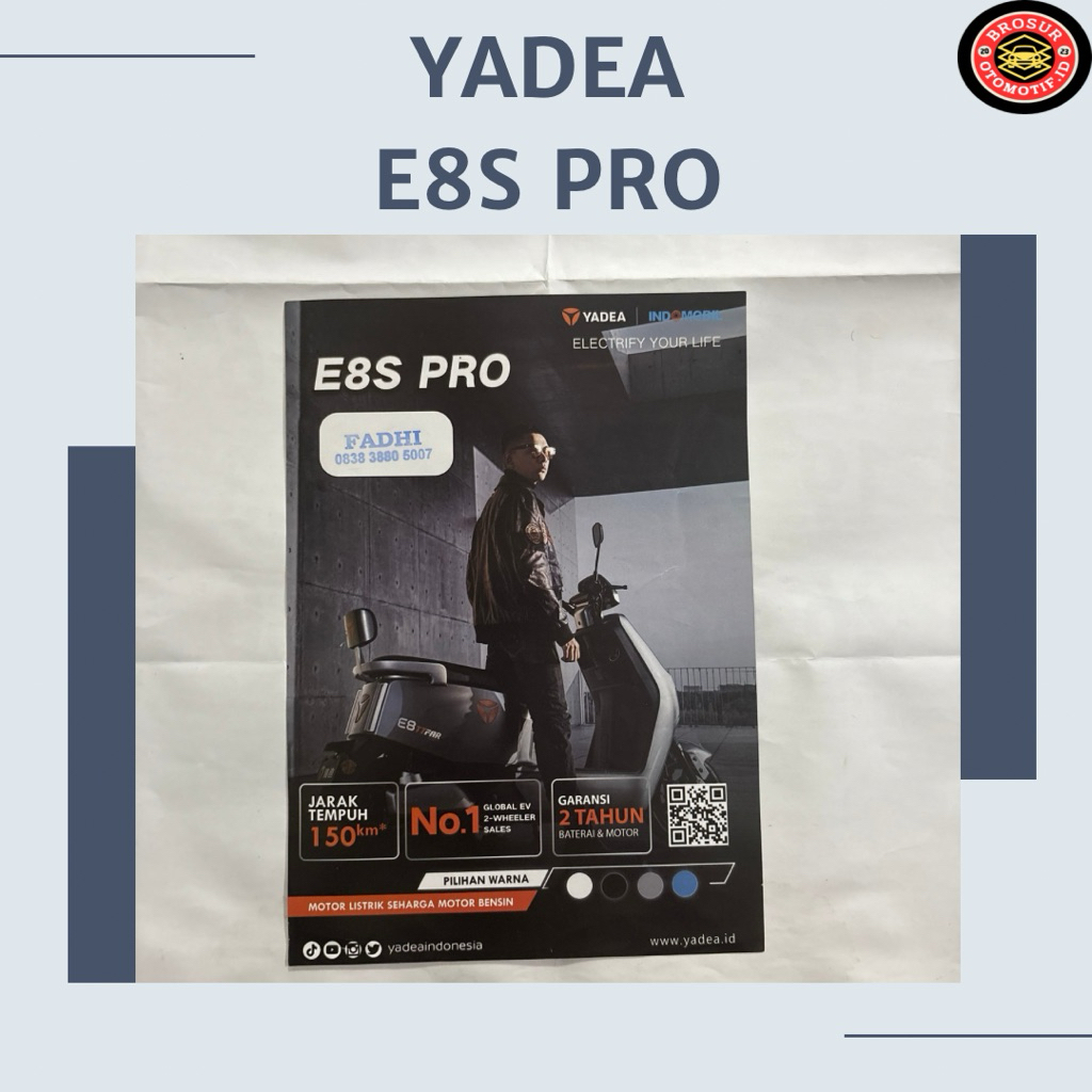 Brosur Yadea E8S Pro ( flyer )