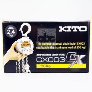 KITO Manual Chain Hoist CX Serie Kap. 250kg 2.5m CX003