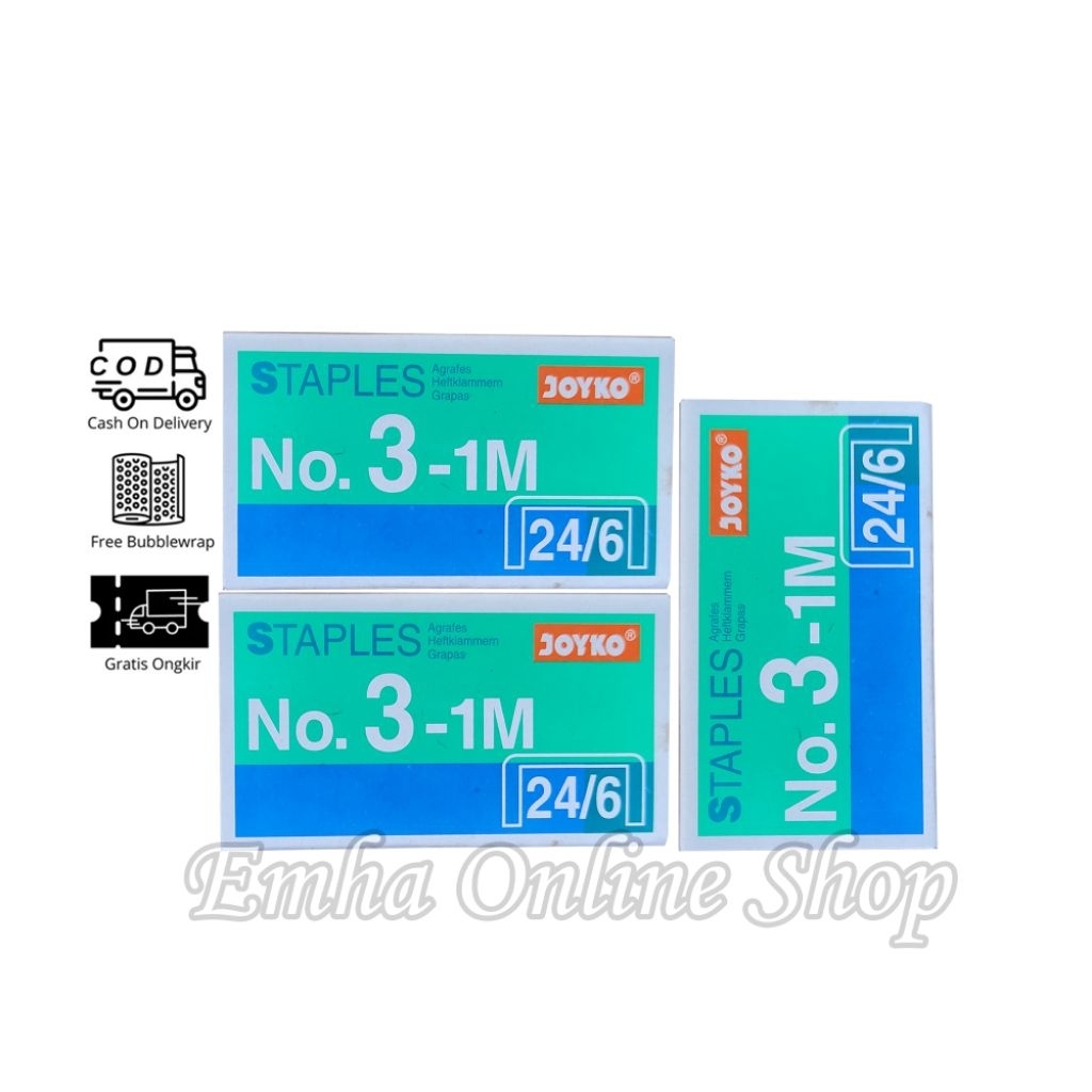 

Isi Staples No.3-1M 24/6 Agrafes Heftklammem Grapas Binder Stationery