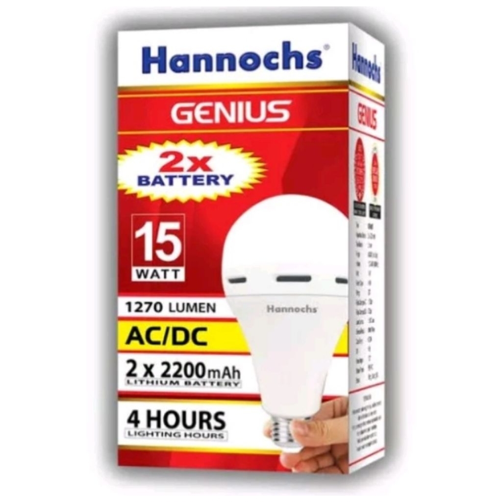 Lampu Emergency Led Genius 15watt Hannoch