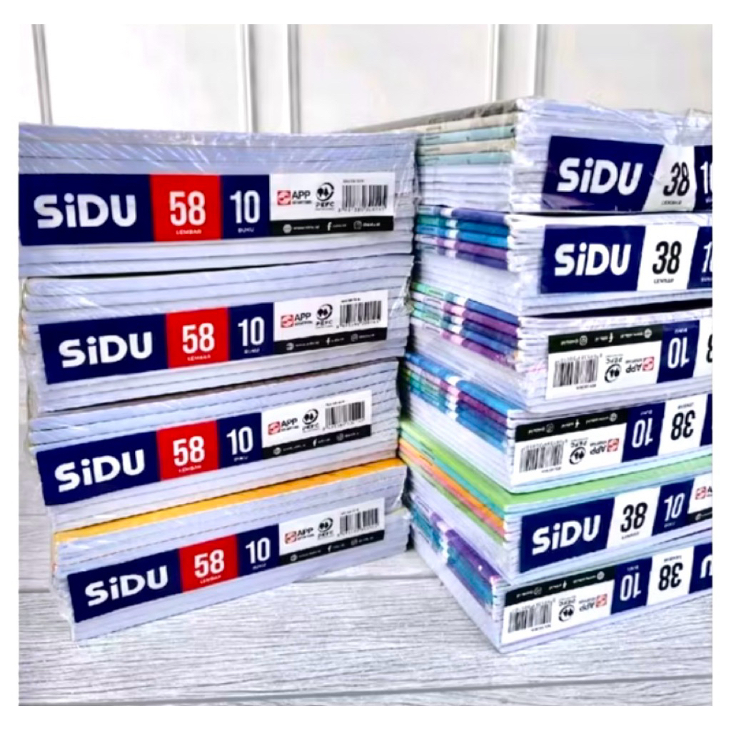 

Buku Tulis SIDU 58 Lembar ( 1pack isi 10 buku)