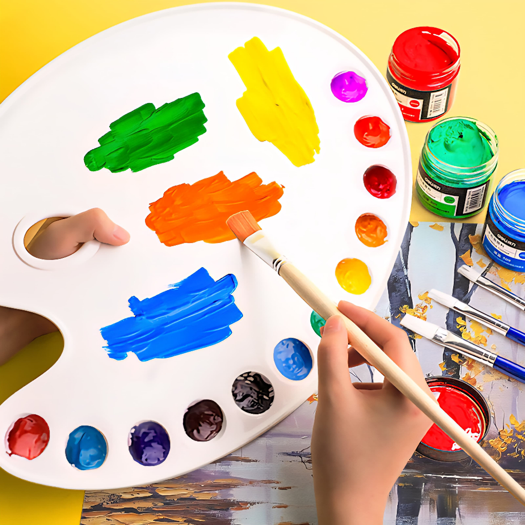 

Palet Lukis / Cat / Painting / Painter's Palette Oval Samoyed