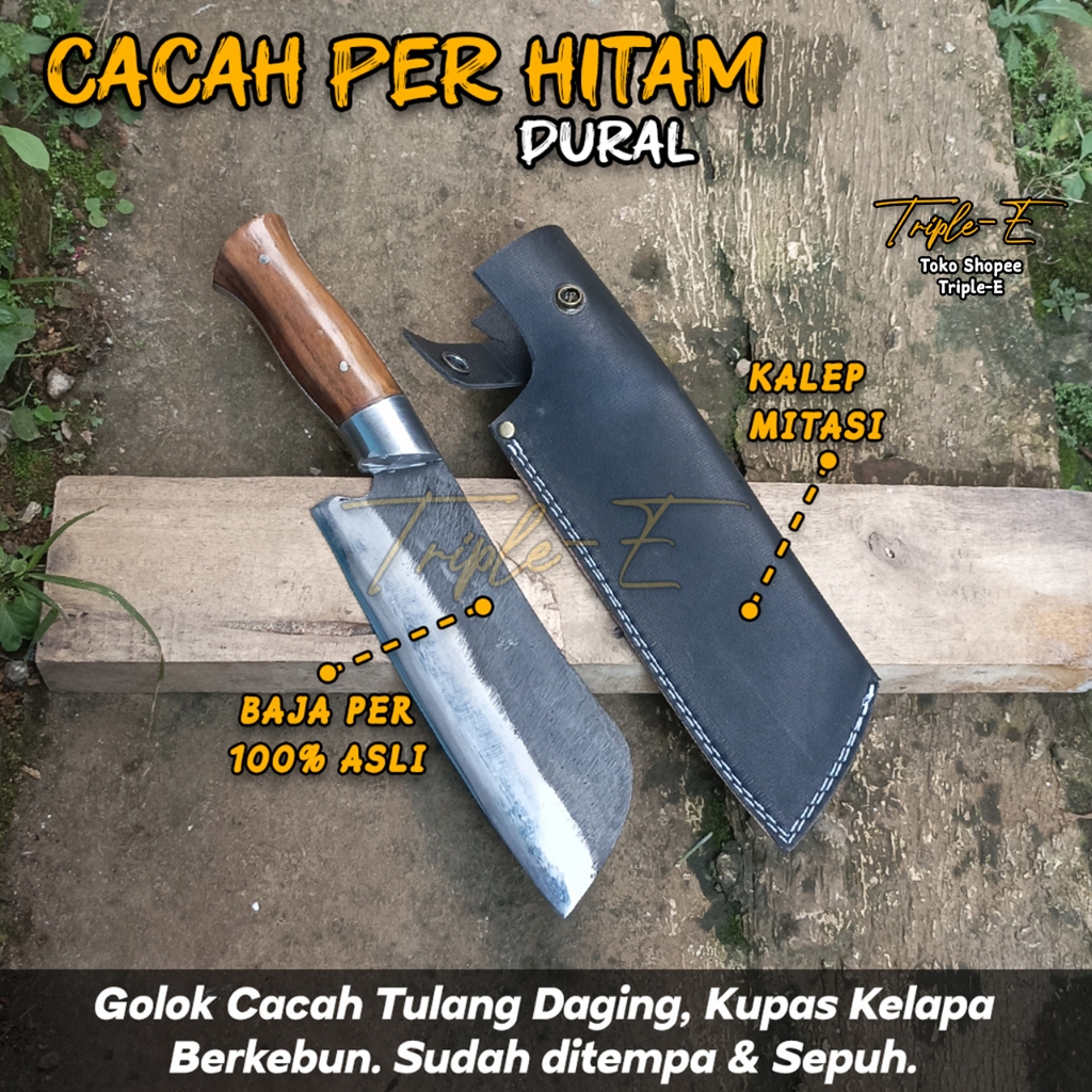 Golok Daging Super Tajam Golok Cincang Daging Kupas Kelapa Baja Per