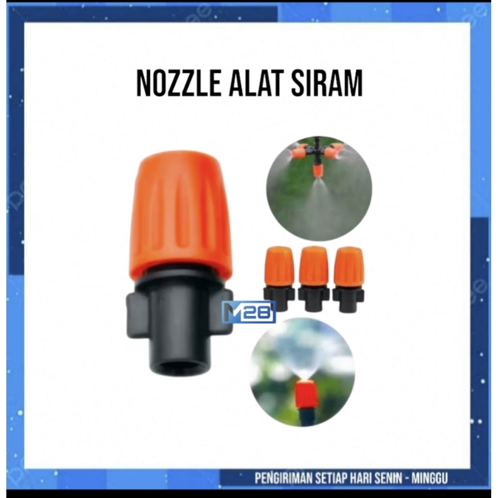 Nozzle Alat Siram Tanaman Nozzle Mist Konektor 6MM