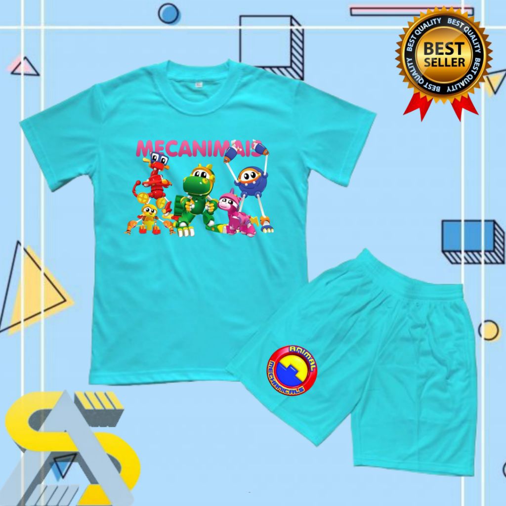 ANIMAL MECANIMALS BAJU ANAK KAOS SETELAN ANAK