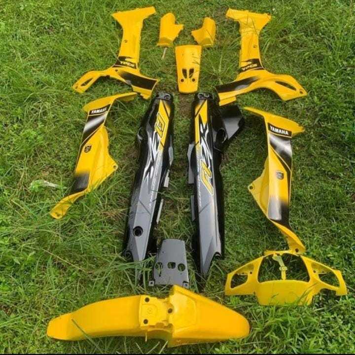 PROMO COD PAKET BODY FULL SET YAMAHA FIZ R FIZR F1Z R VEGA R LAMA OLD TAHUN 1999-2005 WARNA HITAM KO