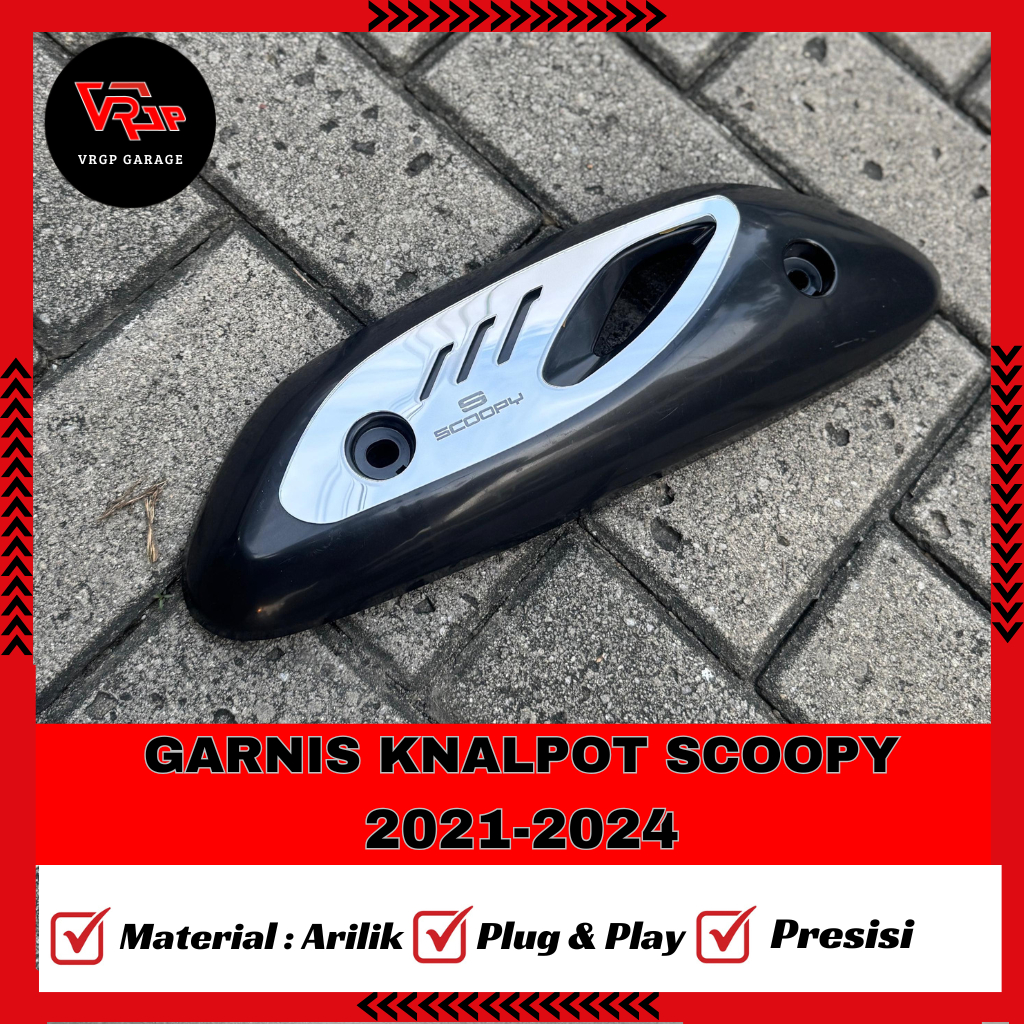 VRGP Garnis Knalpot Scoopy 2021-2024/ Garnish Knalpot Scoopy 2021-2024