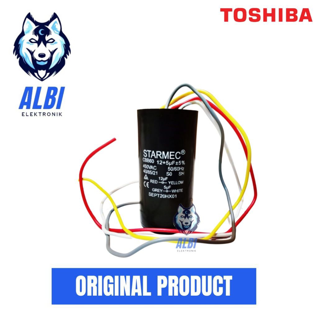 Kapasitor mesin cuci dua tabung TOSHIBA - Capasitor mesin cuci dua tabung Toshiba
