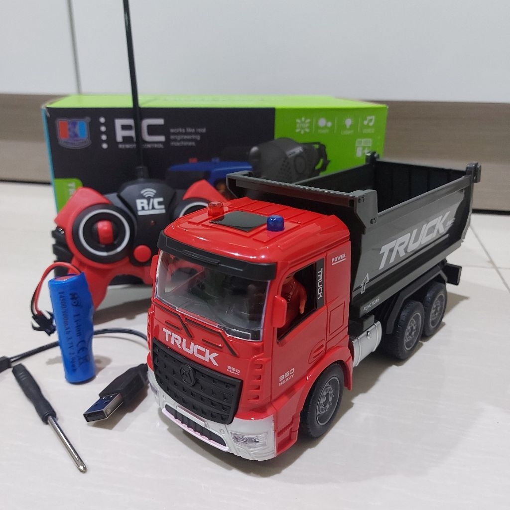 TRUCK REMOTE CONTROL, RC TRUK BAK PASIR, RC TRUK BARANG