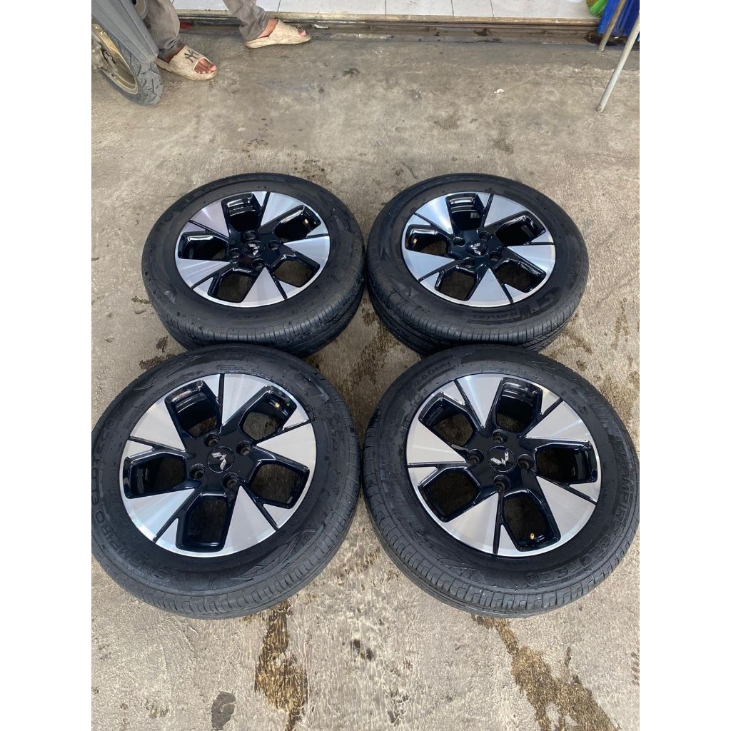 velg mobil second oem std wuling alves r16 pcd 4x114,3 lebar 6 et 34 plus ban 205 60 r16