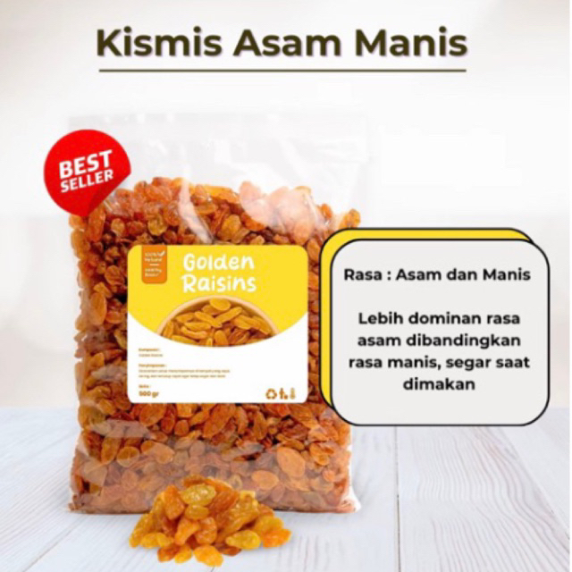 

(COD) Kismis Asam Manis 500gram Golden Raisin / Kismis oleh-oleh umroh haji / Kismis Premium / Kismis Asli