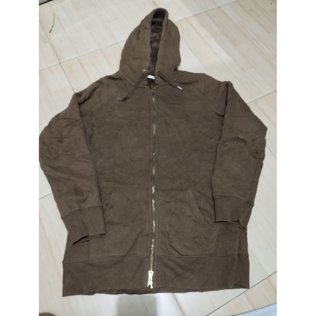 Hoodie Sherpa Zipper by GU (UNIQLO) (mantan)