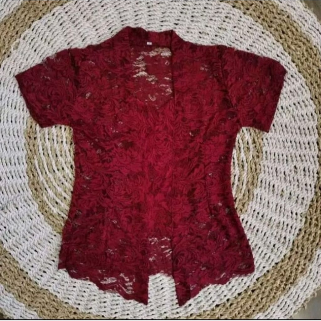 Kebaya Brokat Anak Lengan Pendek / Kebaya Brokat Anak Kutubaru