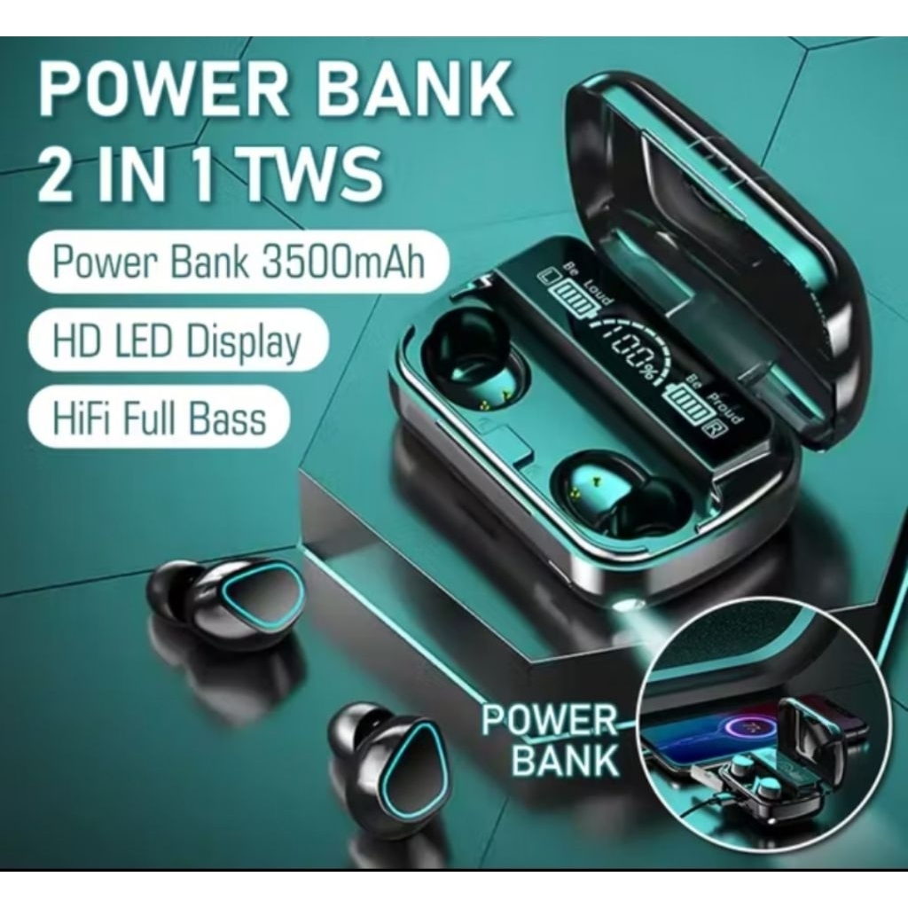 TWS M10 Headset Bluetooth Earphone Wirleess M10